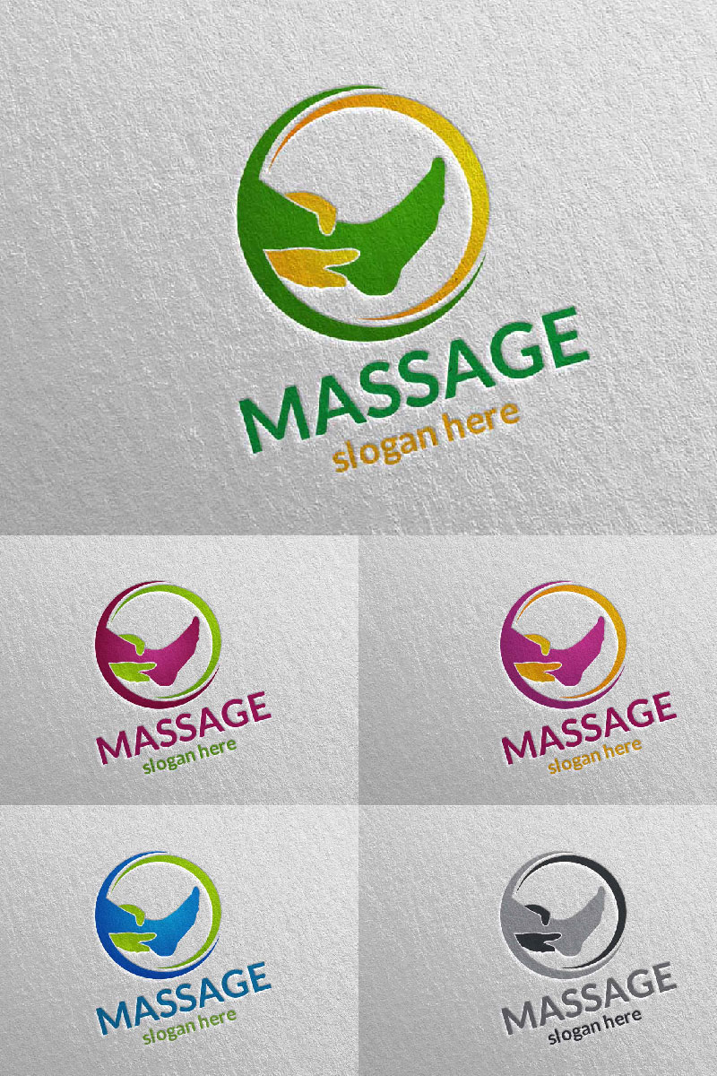 Massage Design Logo Template
