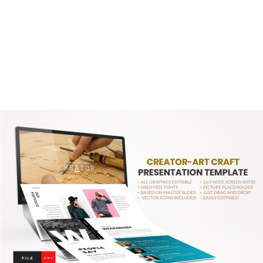 Gallery Craft PowerPoint Templates 91115