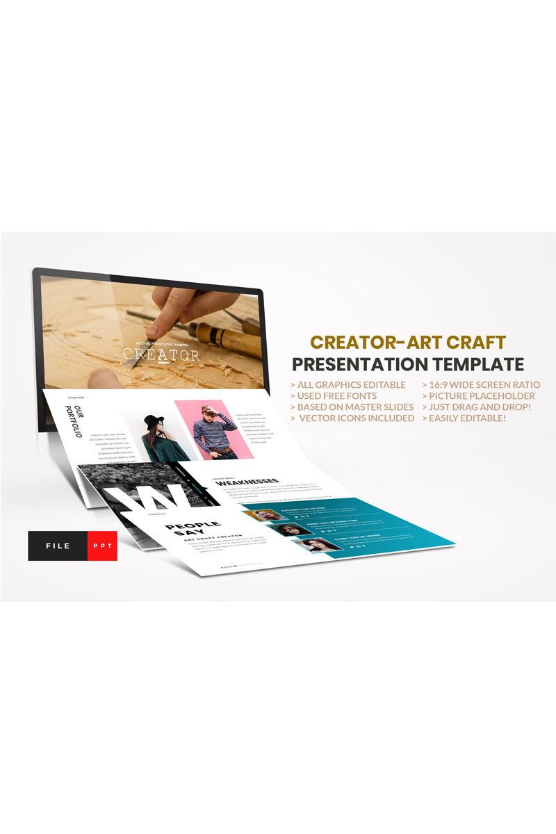 Creator-Art Craft PowerPoint template