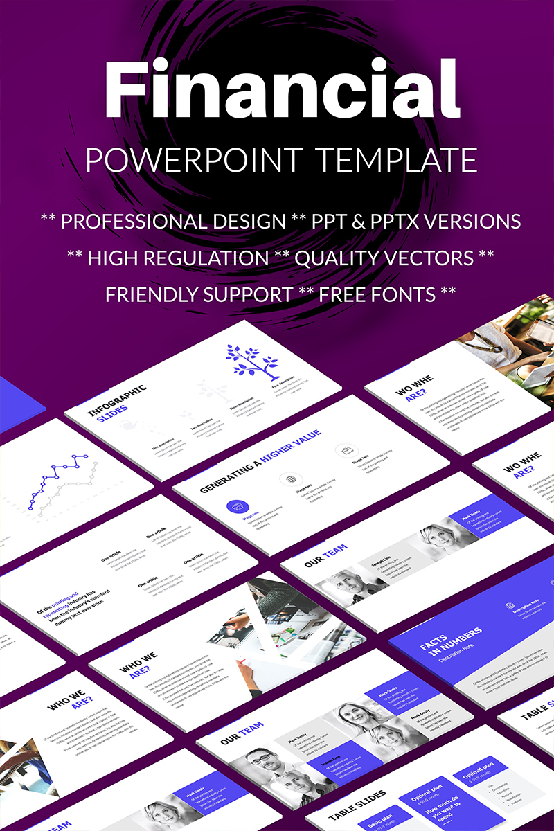 Simple Financial PowerPoint template