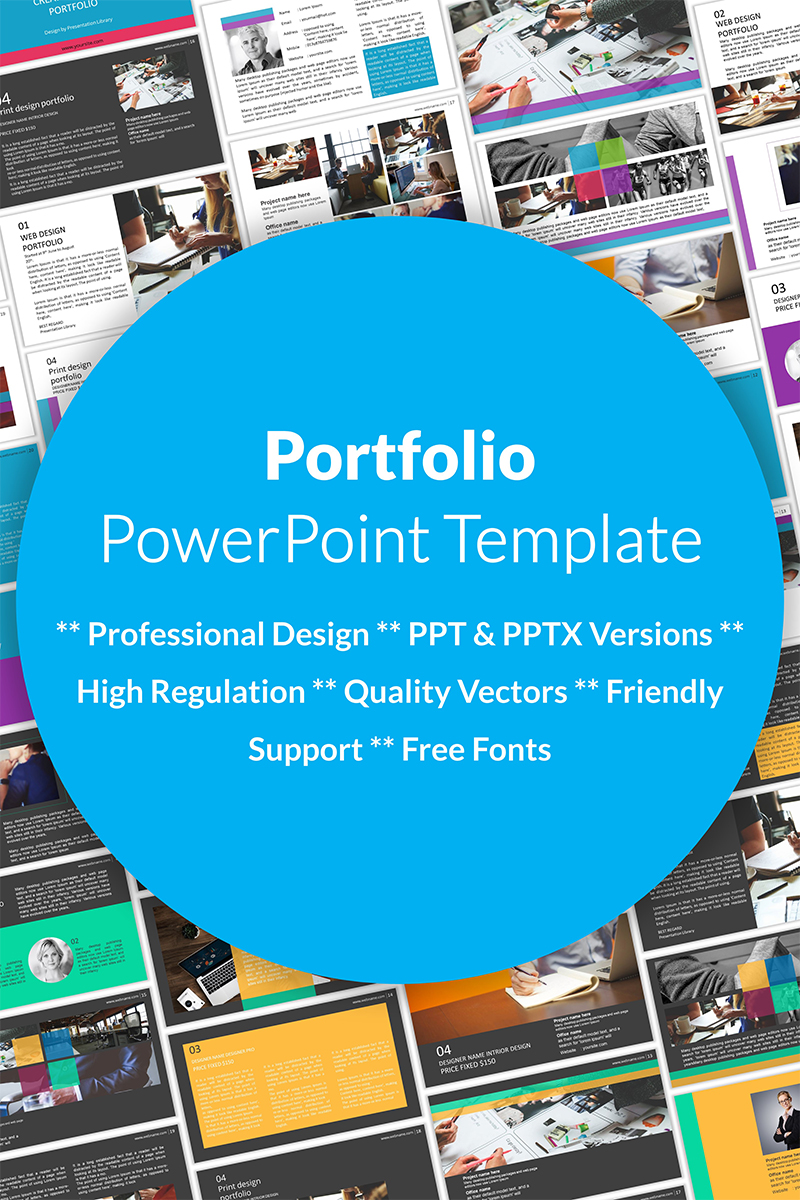 Portfolio Presentation PowerPoint template