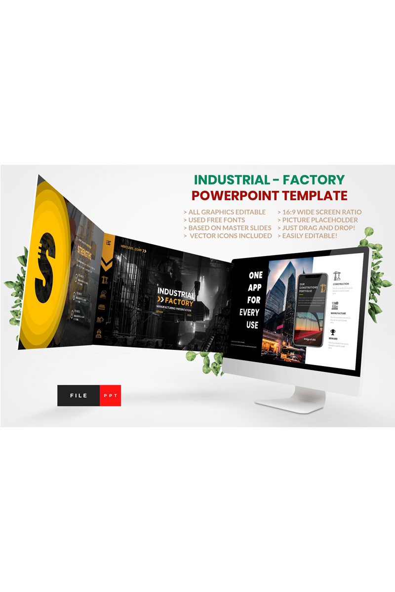 Industrial - Factory PowerPoint template