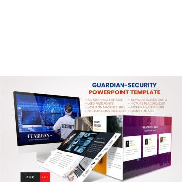Security Network PowerPoint Templates 91171