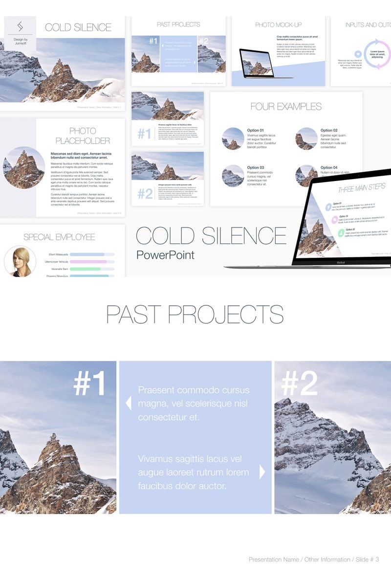 Cold Silence PowerPoint template