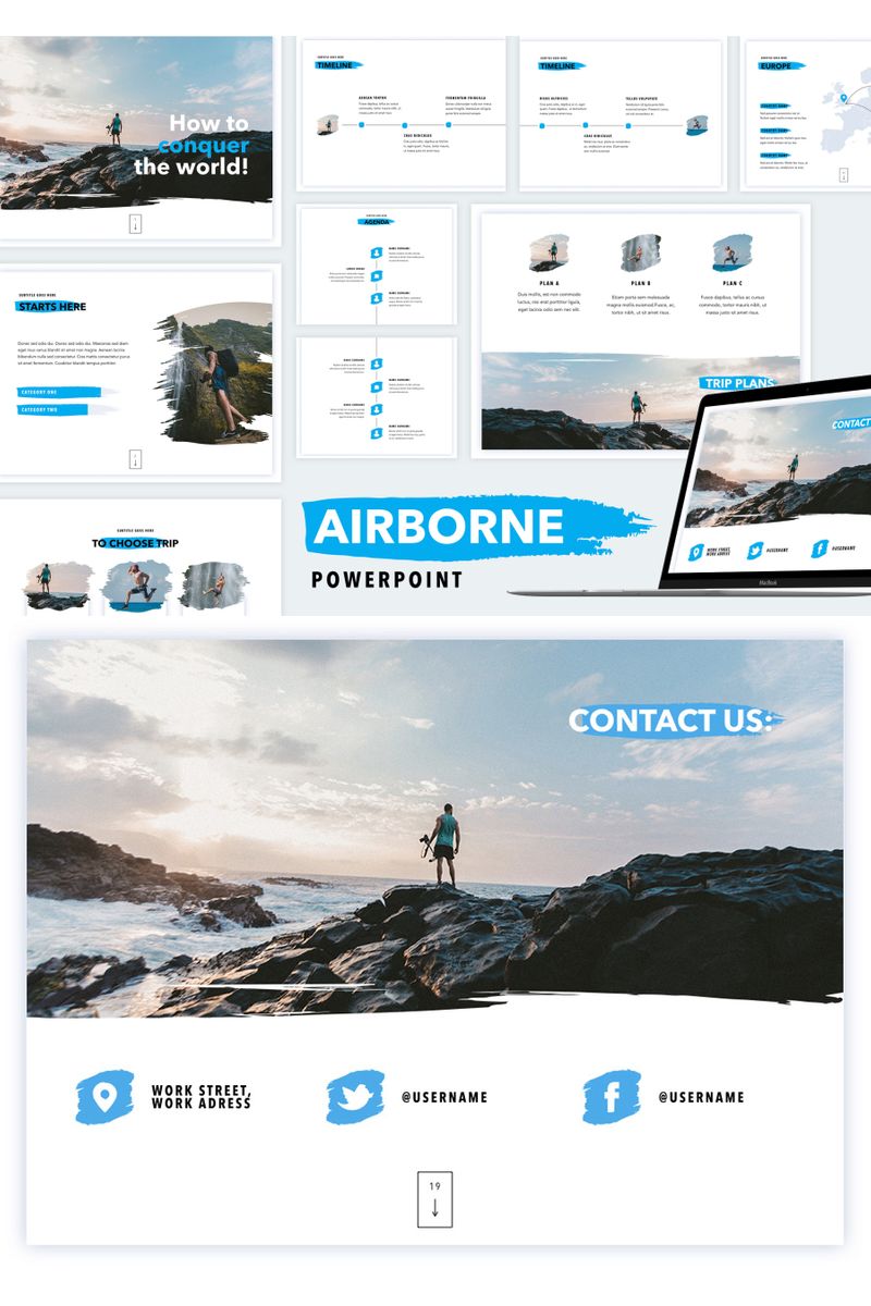 Airborne PowerPoint template