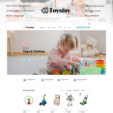 Toys Fashion Prestashop Templates 91215