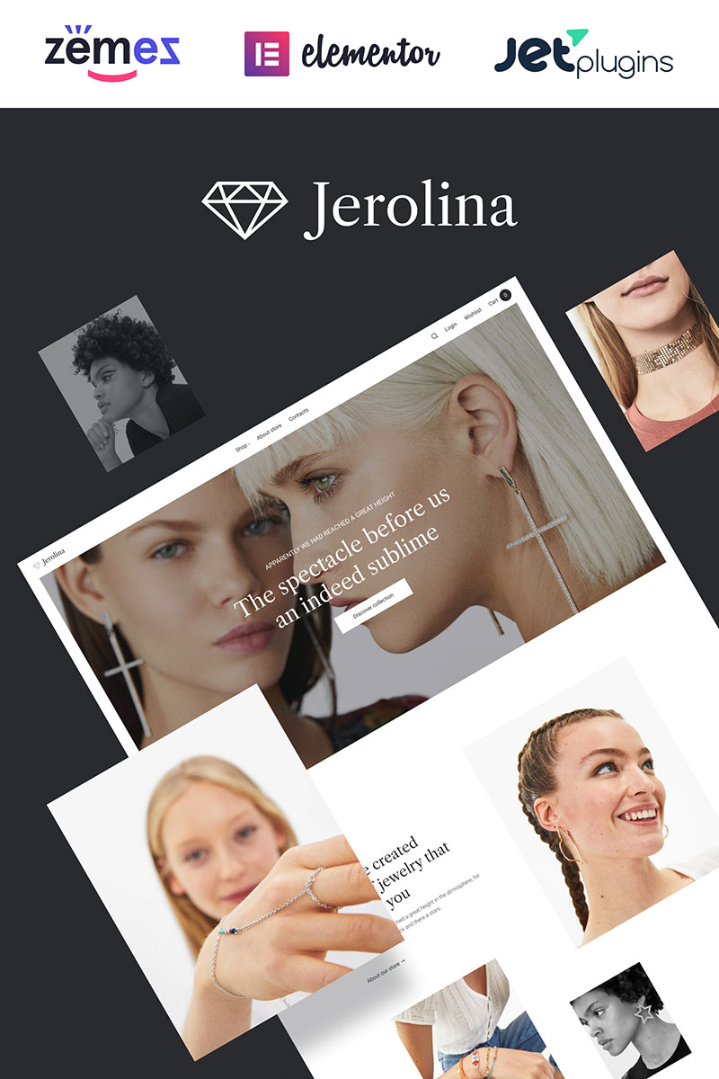 Jerolina - Glossy Jewelry & Watches Online Store WooCommerce Theme
