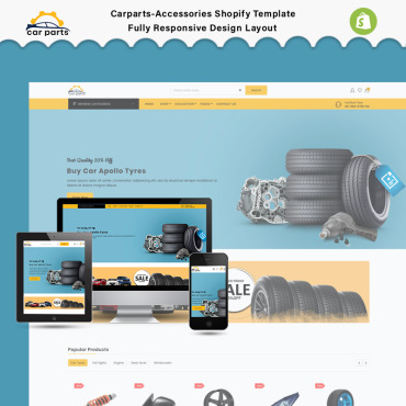 Autoparts Responsive Shopify Themes 91276