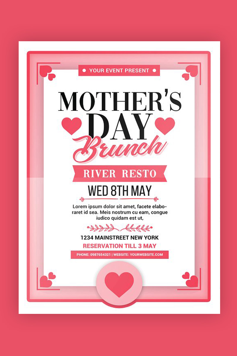 Mothers Day Brunch - Corporate Identity Template