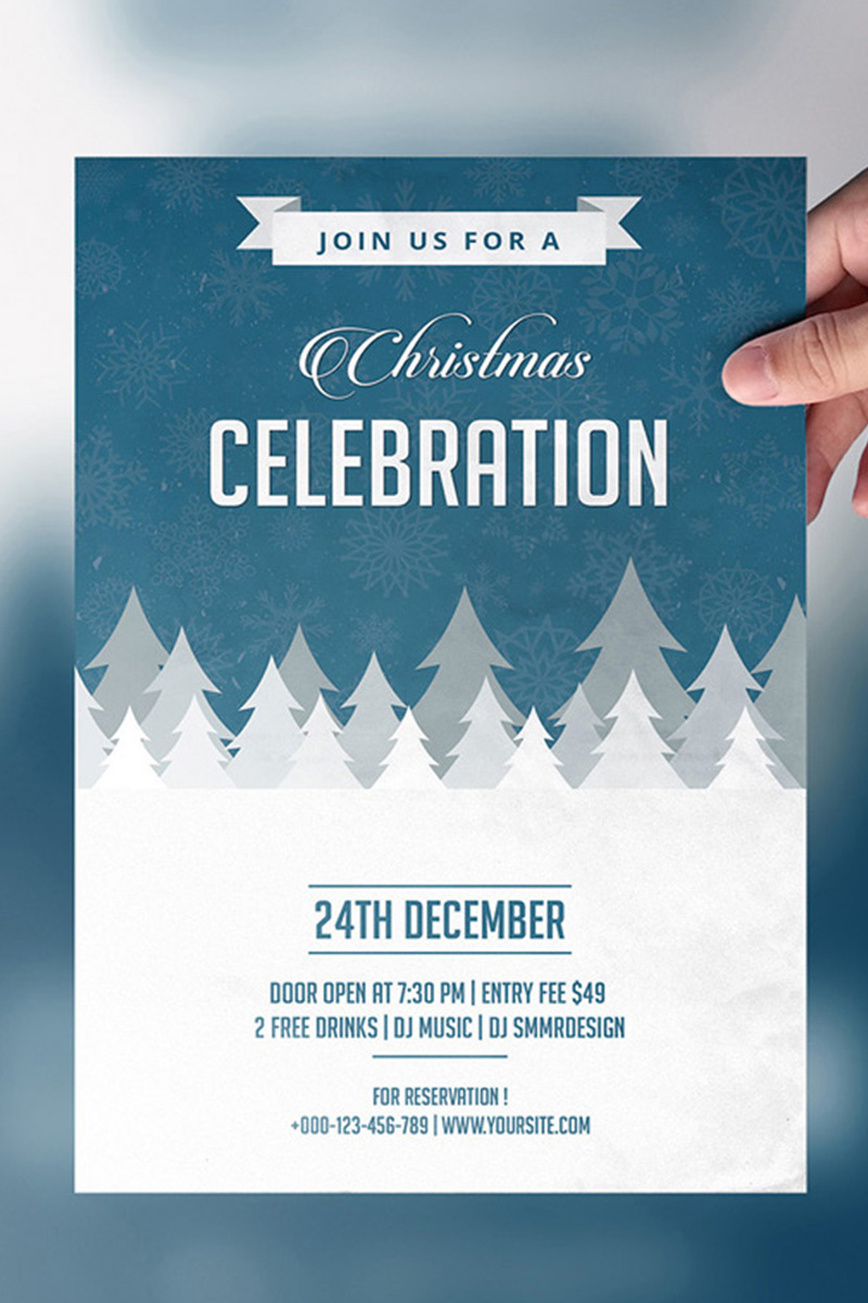 Hills Christmas Invitation - Corporate Identity Template