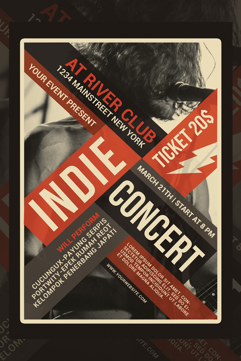 Indie Concert Flyer - Corporate Identity Template