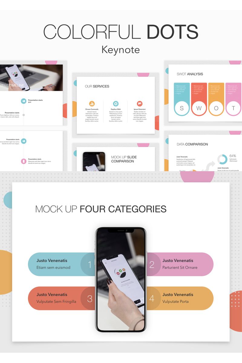 Colorful Dots - Keynote template