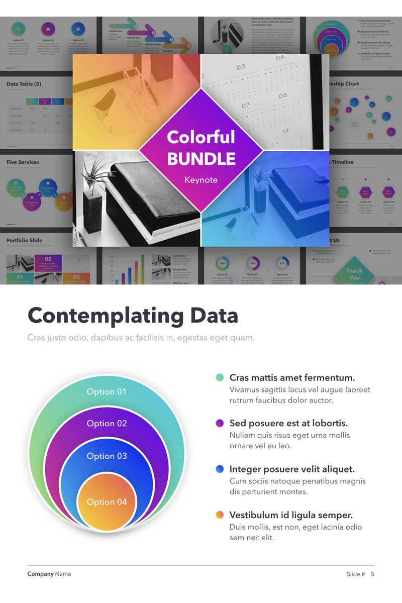 Colorful Bundle - Keynote template