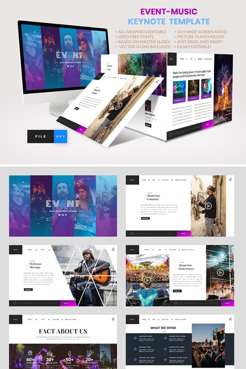Event - Music - Keynote template