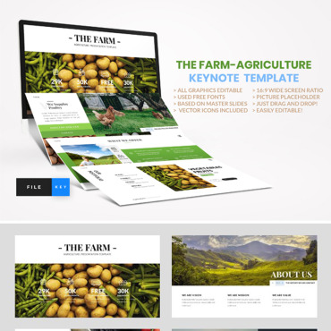 Agricultural Farming Keynote Templates 91485
