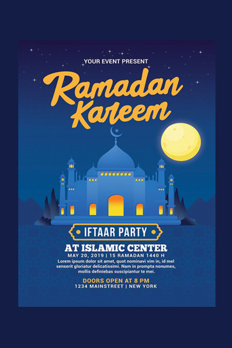 Ramadan Kareem Iftaar Party Flyer - Corporate Identity Template