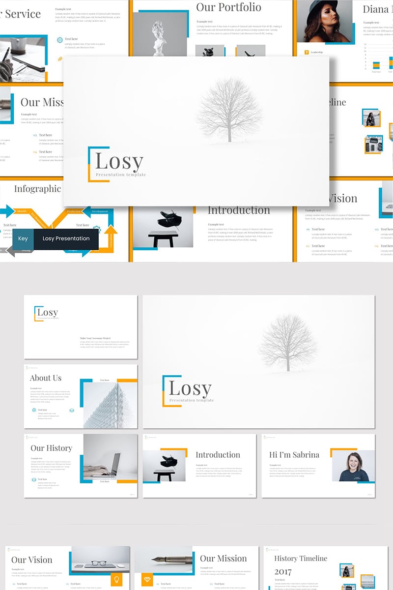 Losy PowerPoint template