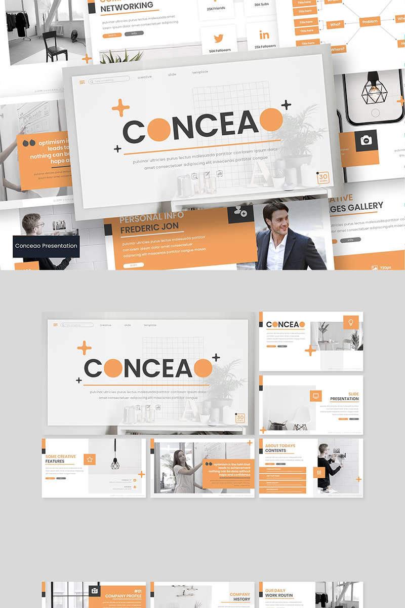 Conceao PowerPoint template