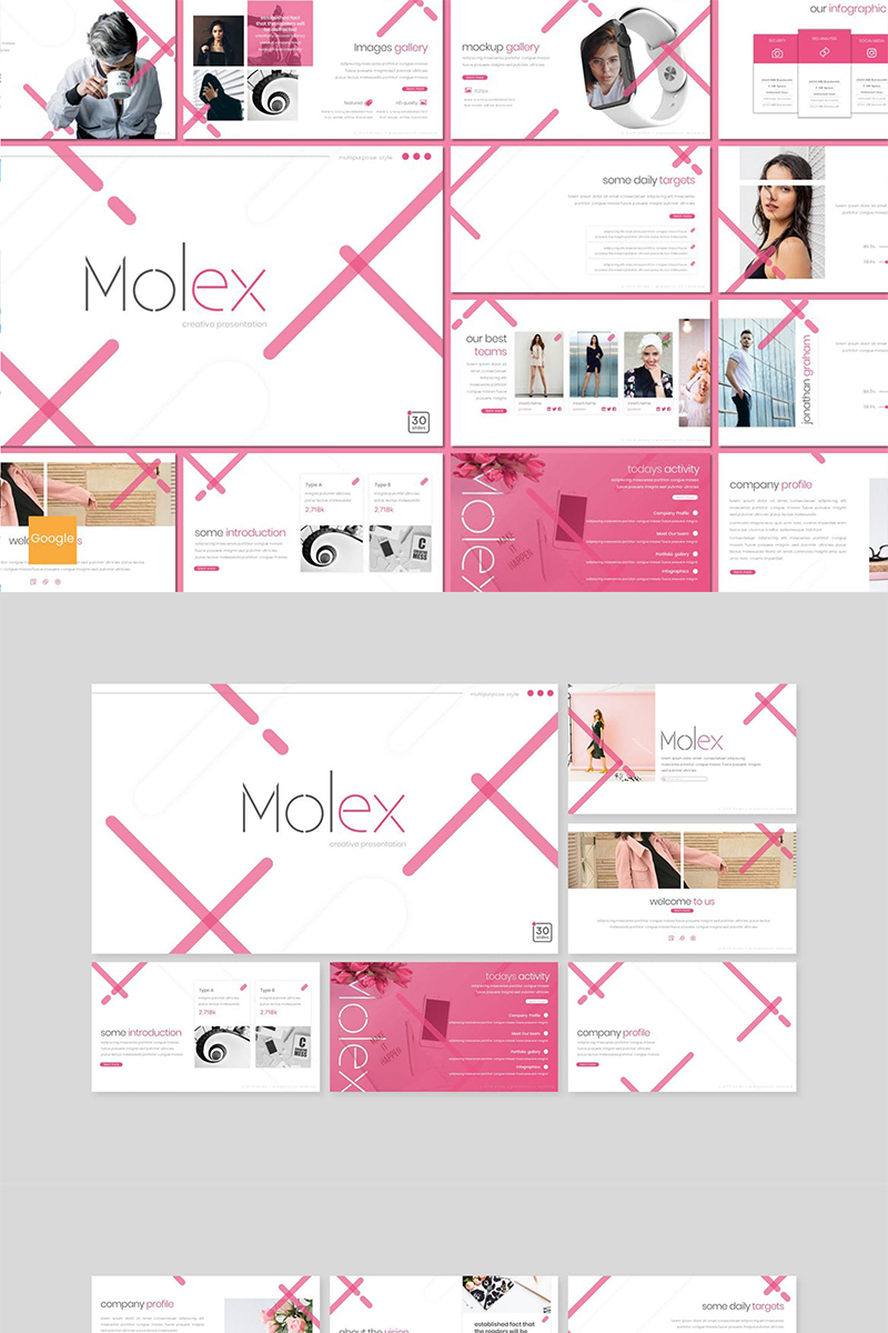 Molex pink Google Slides