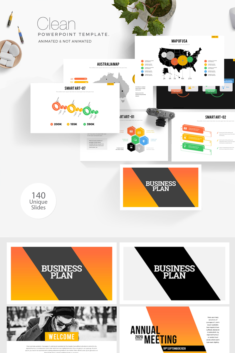 Business Plan Presentation PowerPoint template