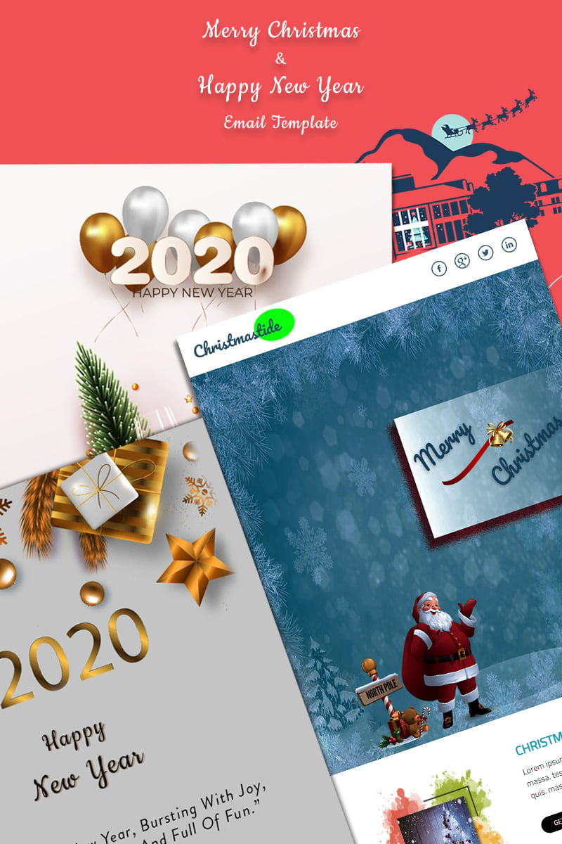Christmas & New years Newsletter Template