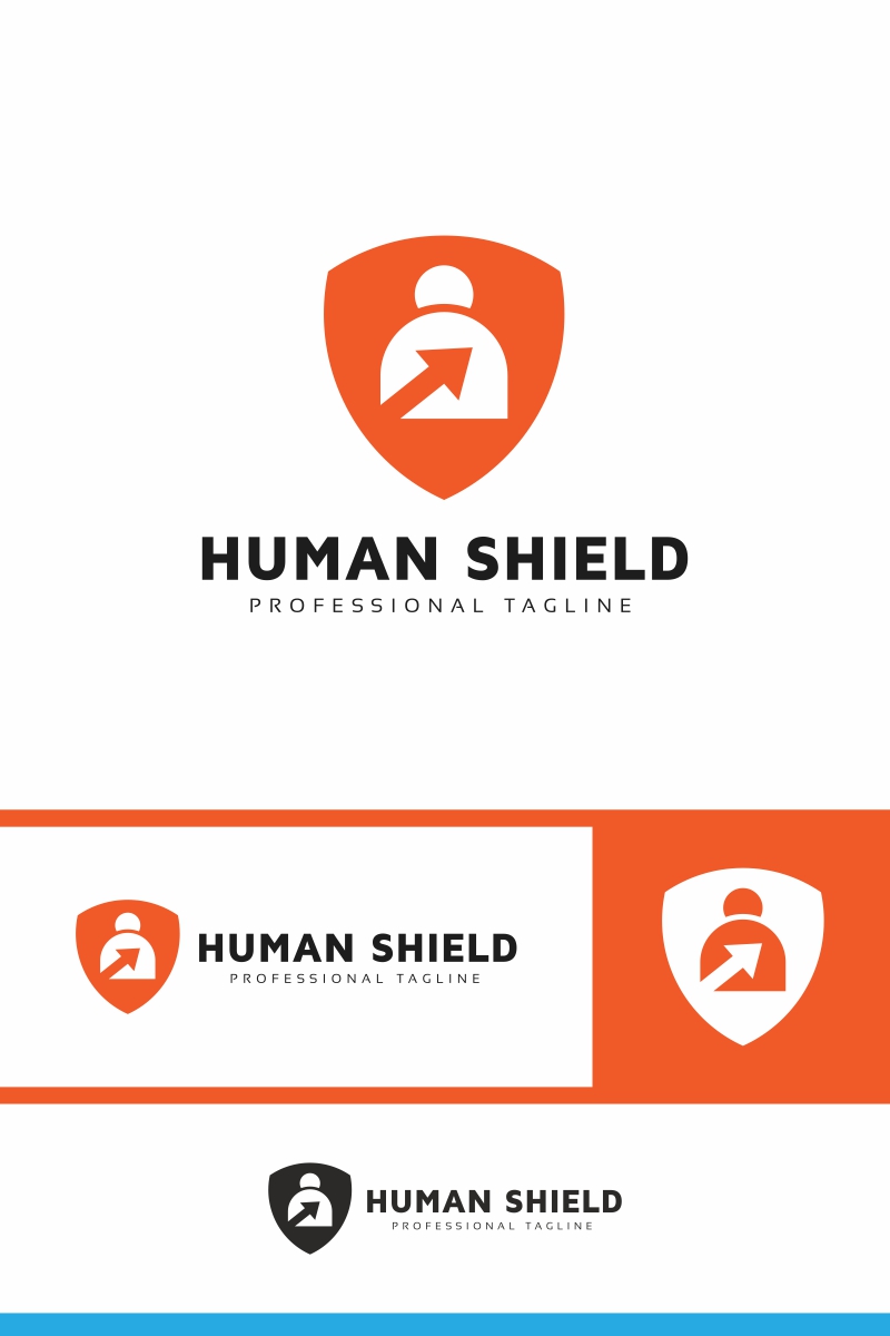 Human Shield Logo Template