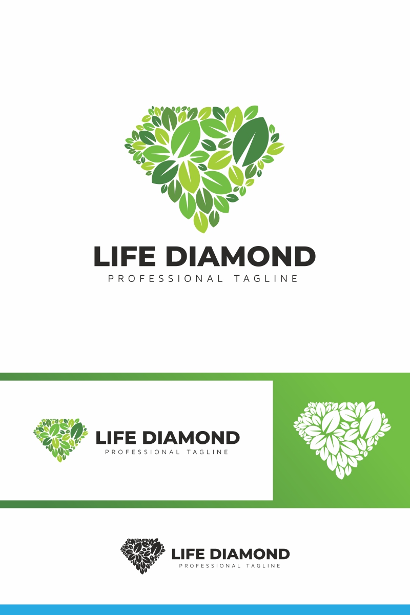 Life Diamond Logo Template