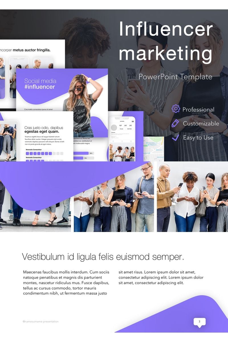 Influencer Marketing PowerPoint template