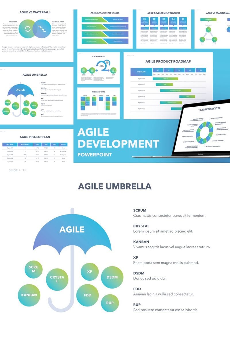 Agile Development PowerPoint template