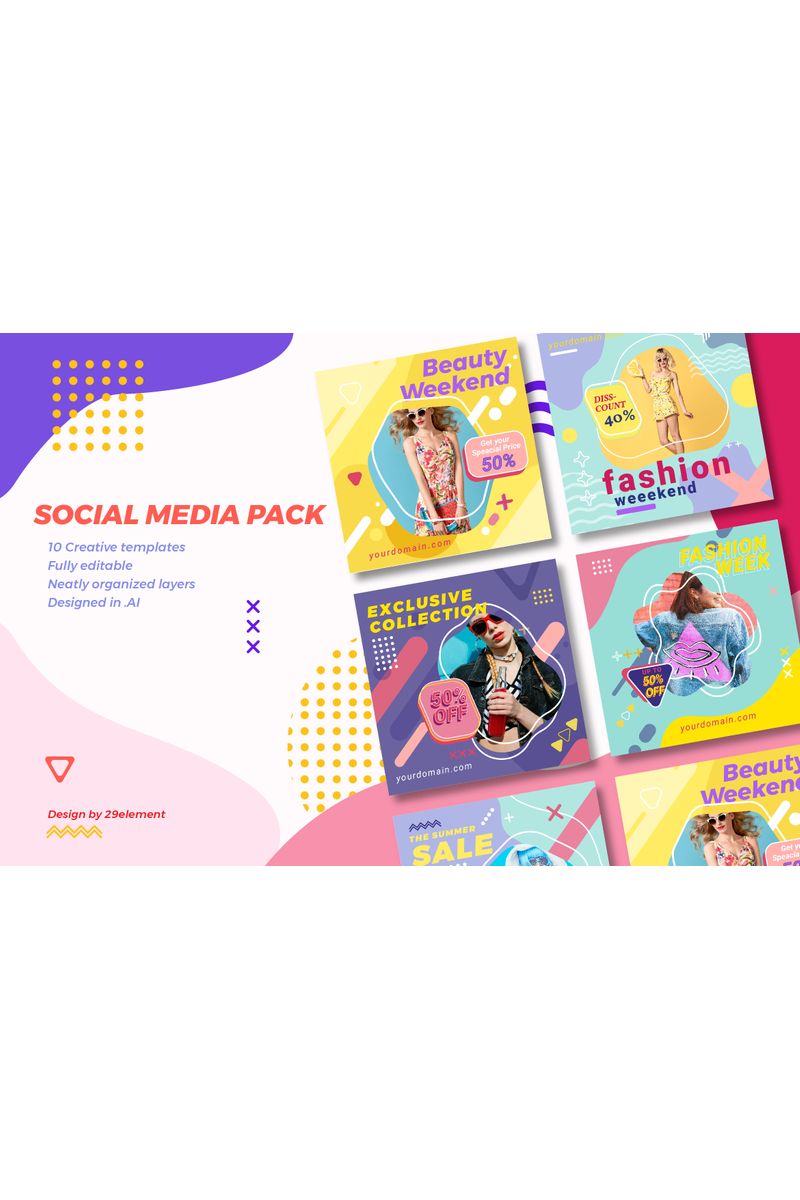 Instagram Fashion Banner V.1.6 Social Media Template