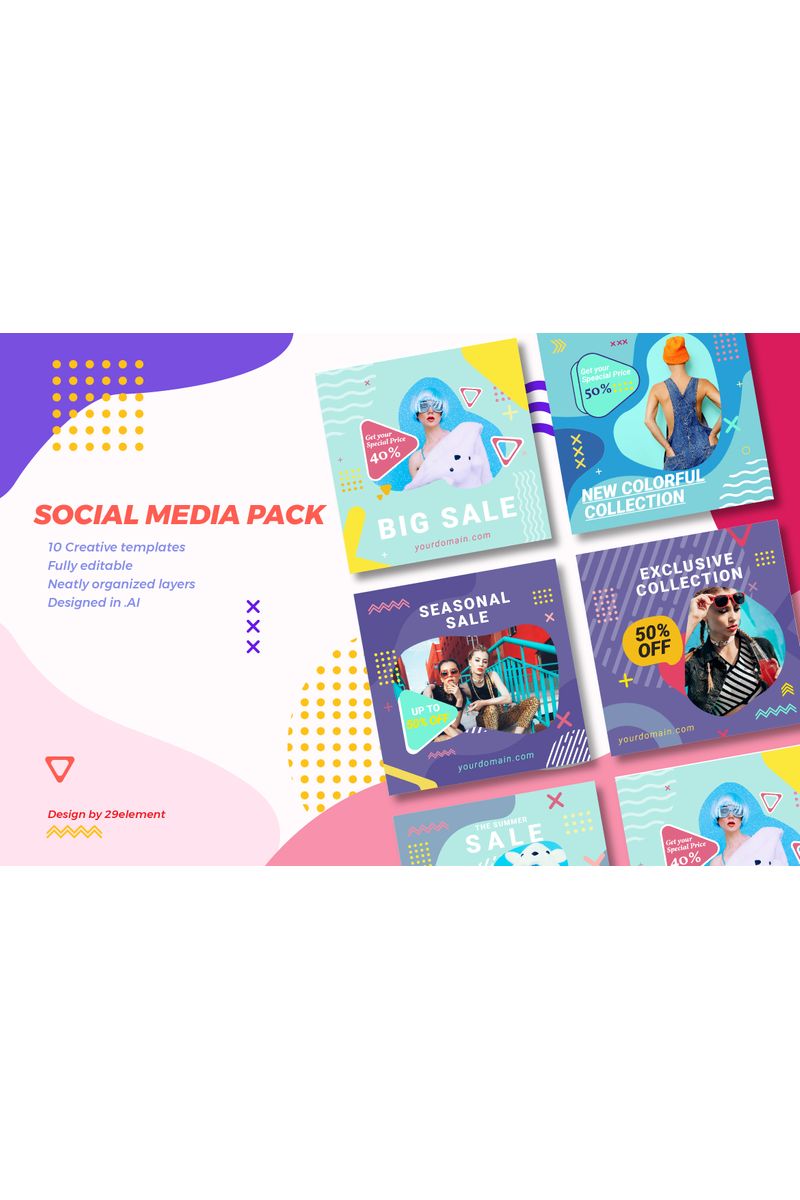 Instagram Fashion Banner V.1.4 Social Media Template