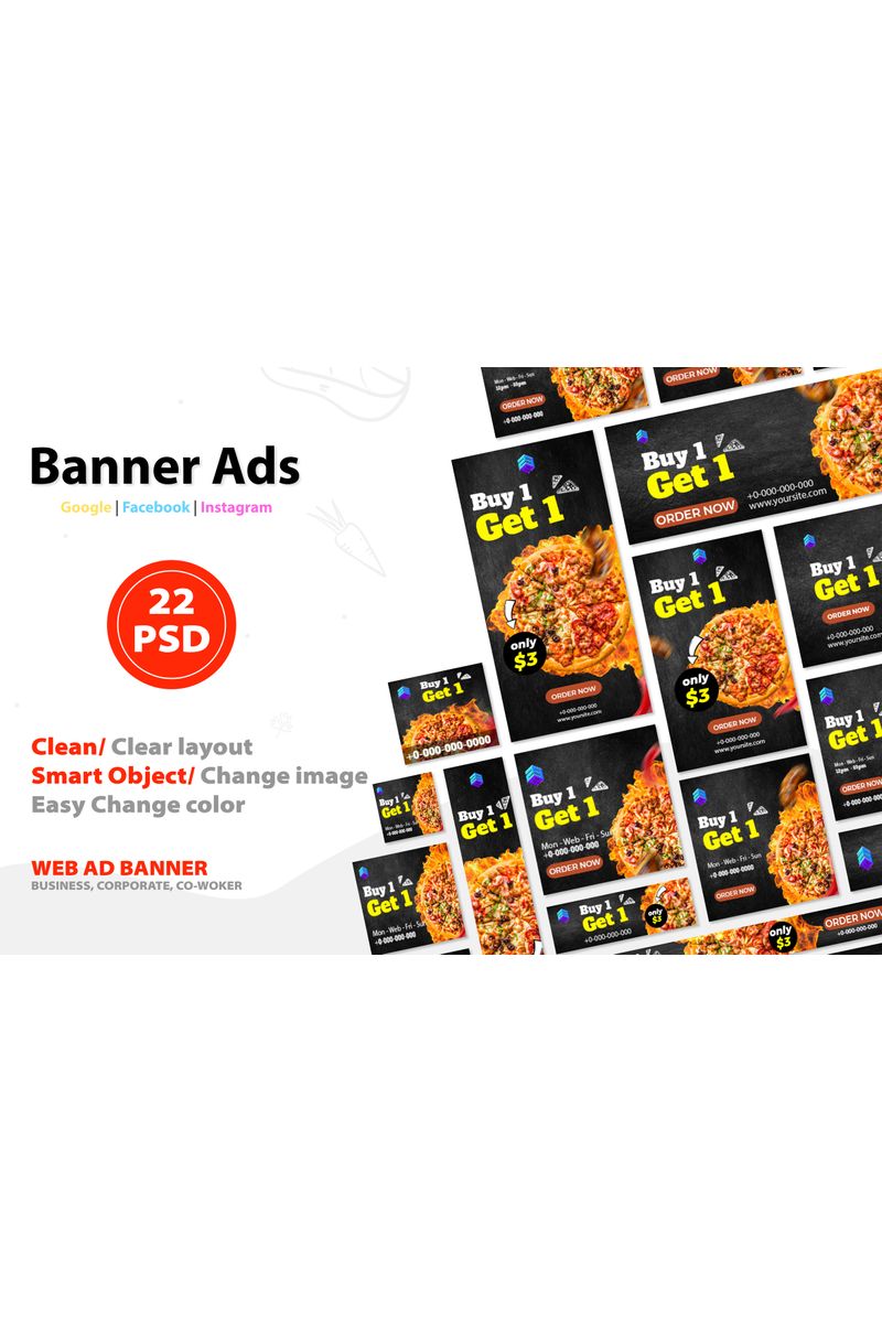 Food banner V.3 Social Media Template