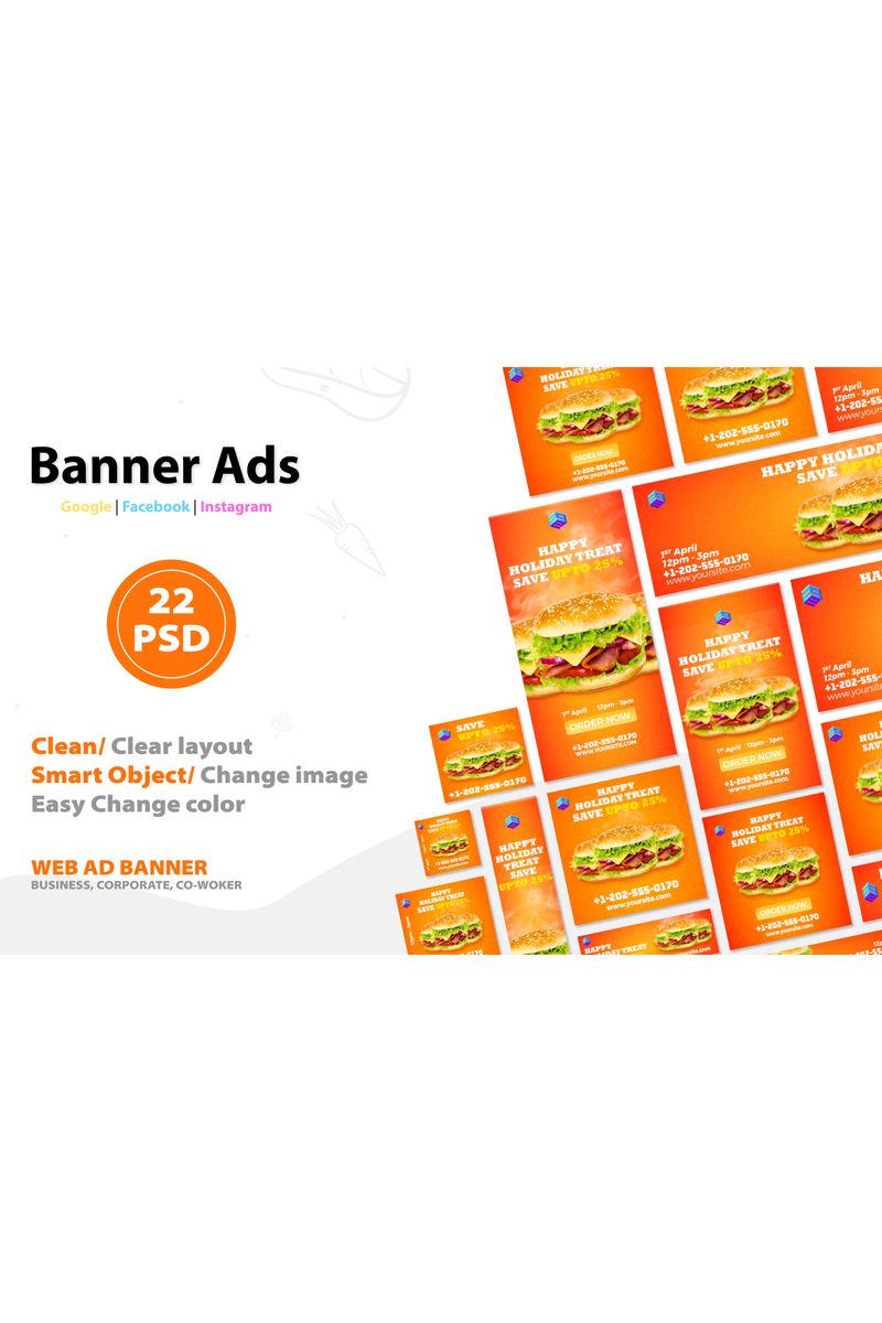 Food banner V.1 Social Media Template