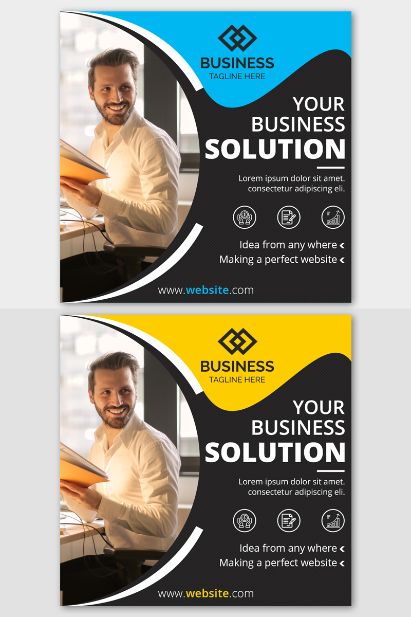 Corporate Marketing Post Banners Social Media Template