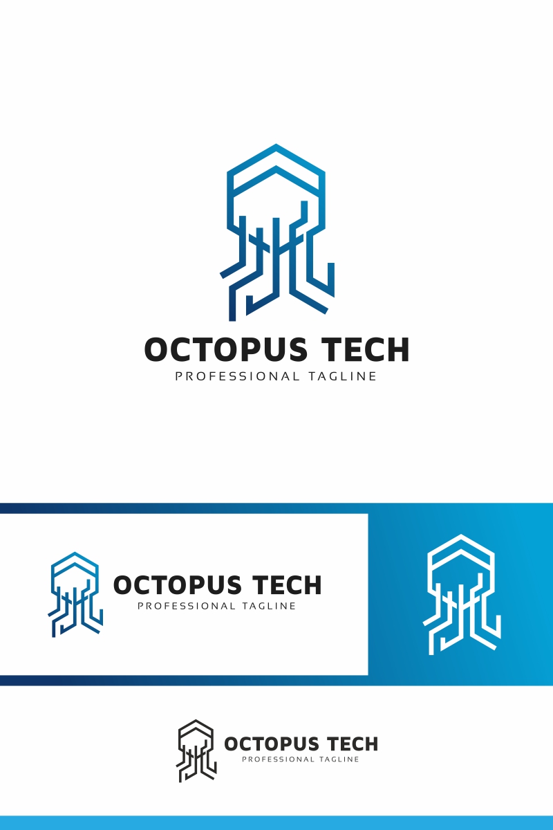 Octopus Tech Logo Template