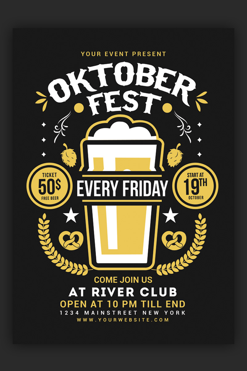 Oktober Fest Event Flyer - Corporate Identity Template