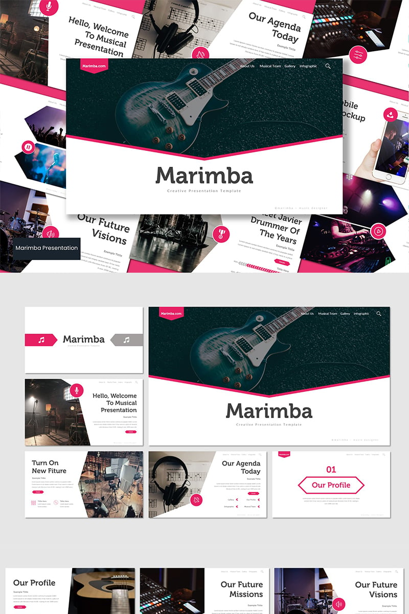 Marimba PowerPoint template