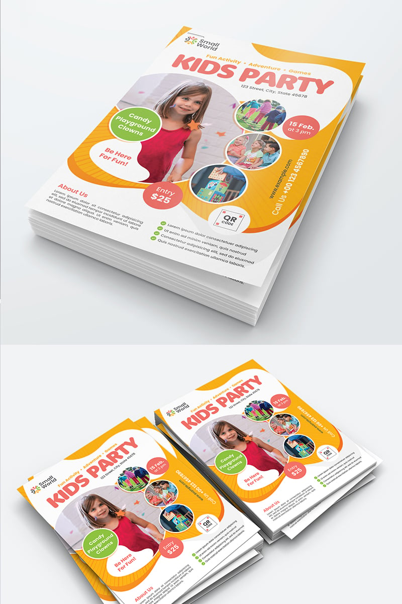 Kids Party Flyer - Corporate Identity Template