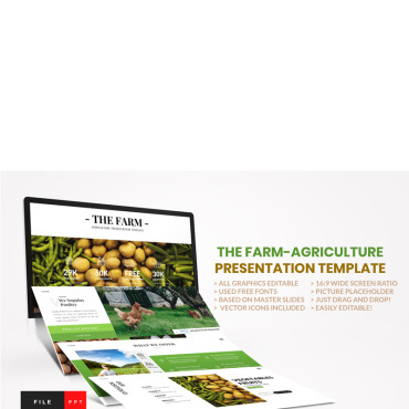 Agricultural Farming PowerPoint Templates 92308