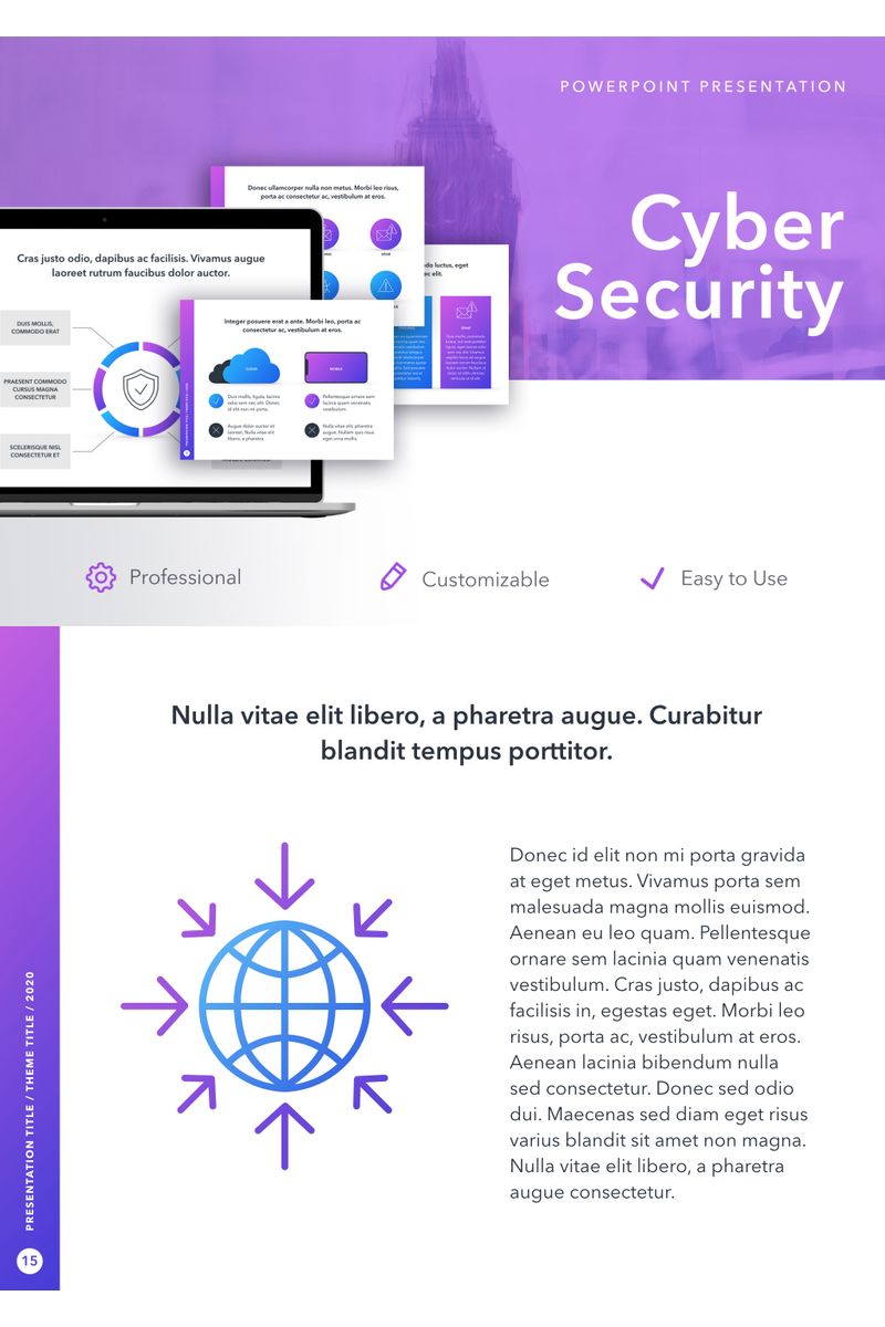 Cyber Security PowerPoint template