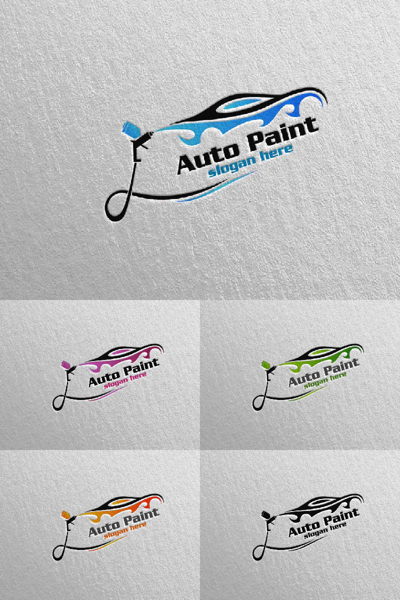 Car Painting 7 Logo Template