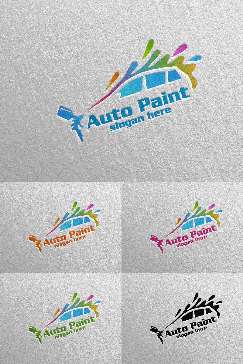Car Painting 6 Logo Template