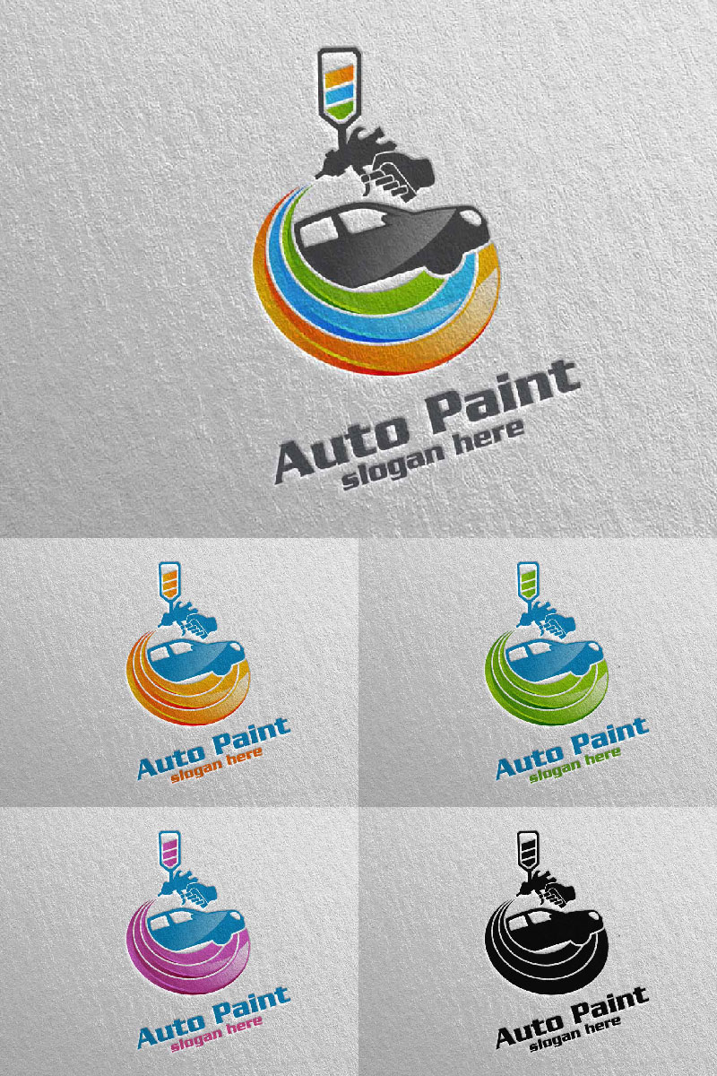 Car Painting 4 Logo Template