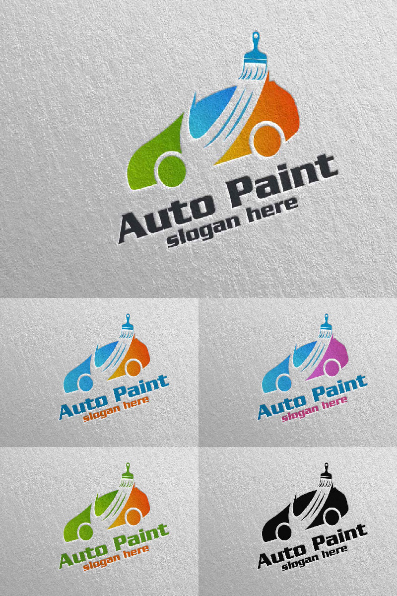 Car Painting 3 Logo Template