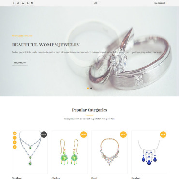 Bracelets Diamond Shopify Themes 92657