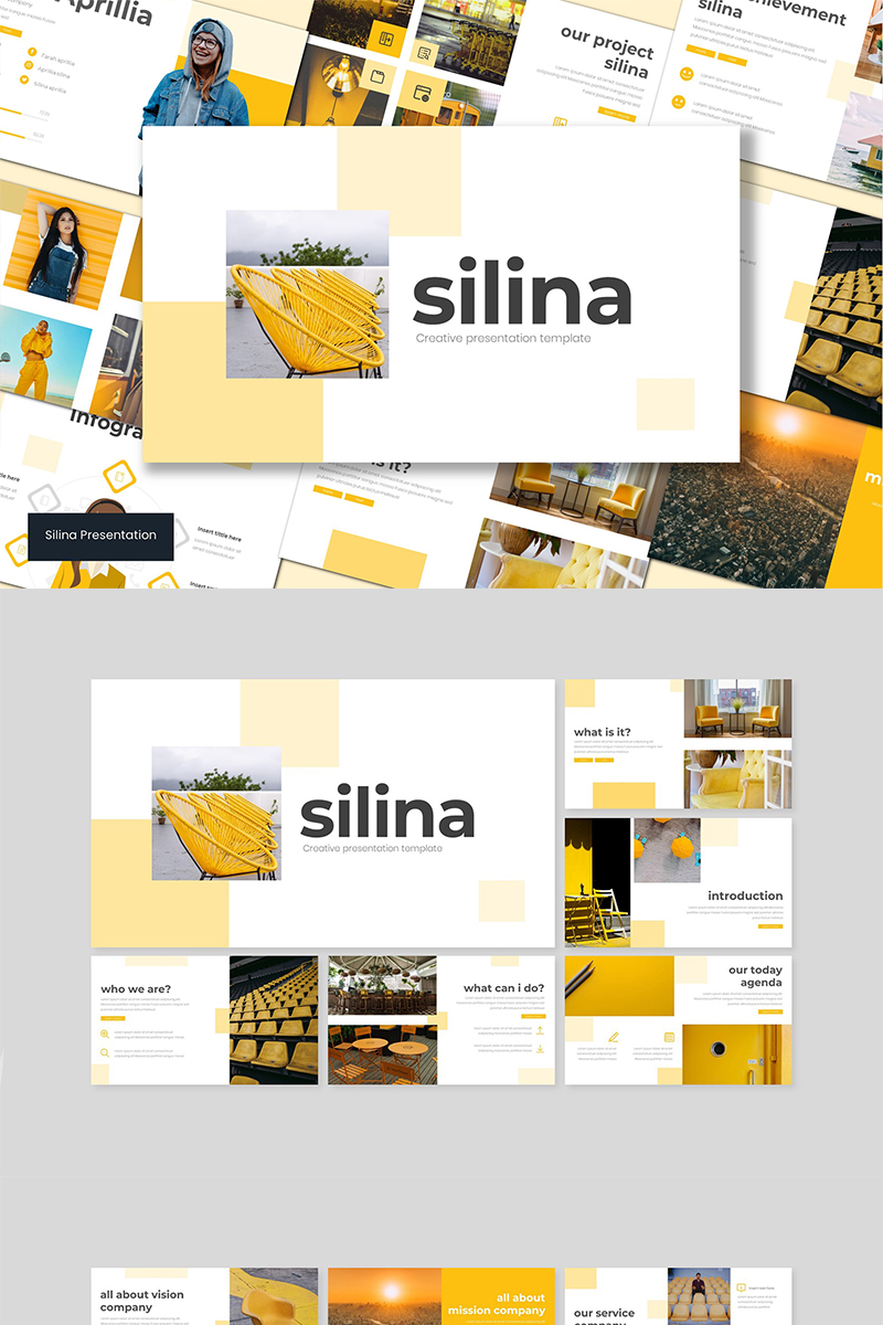Silina PowerPoint template