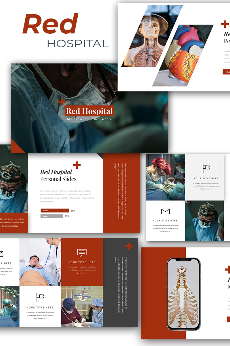 Red Hospital Medical Google Slides