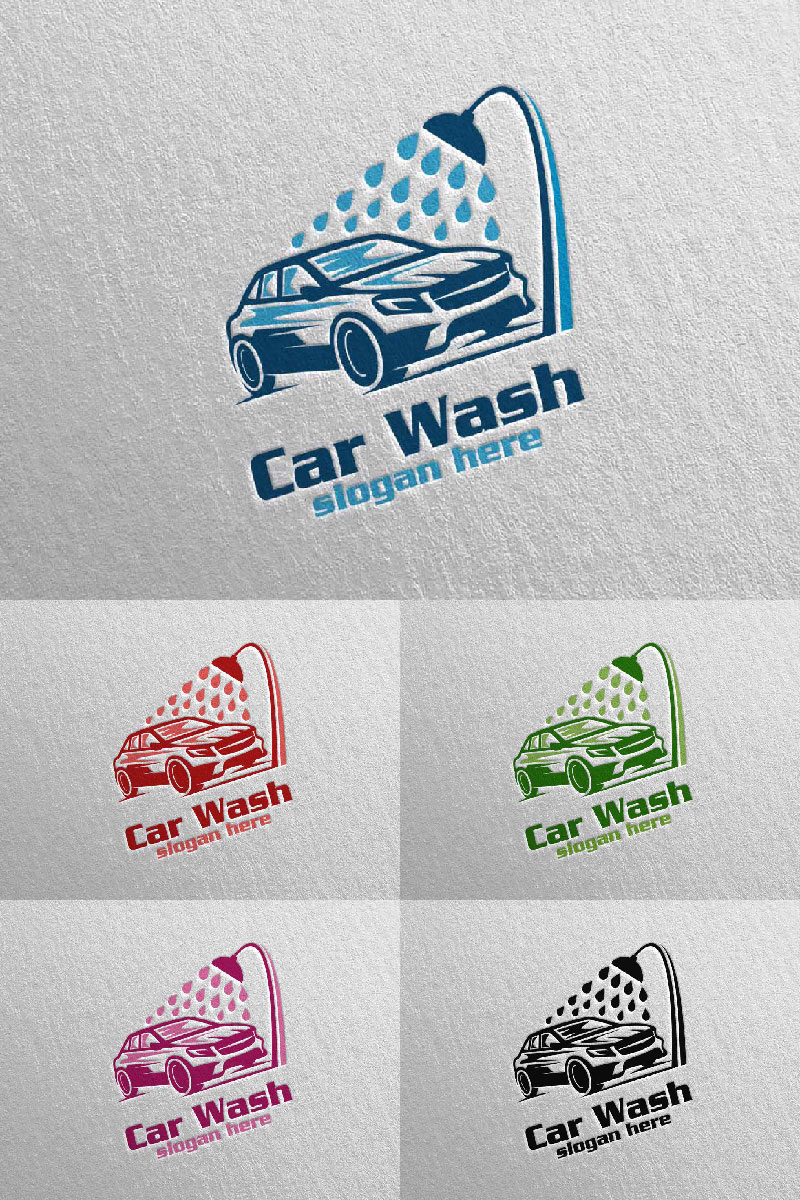 Car Wash 6 Logo Template