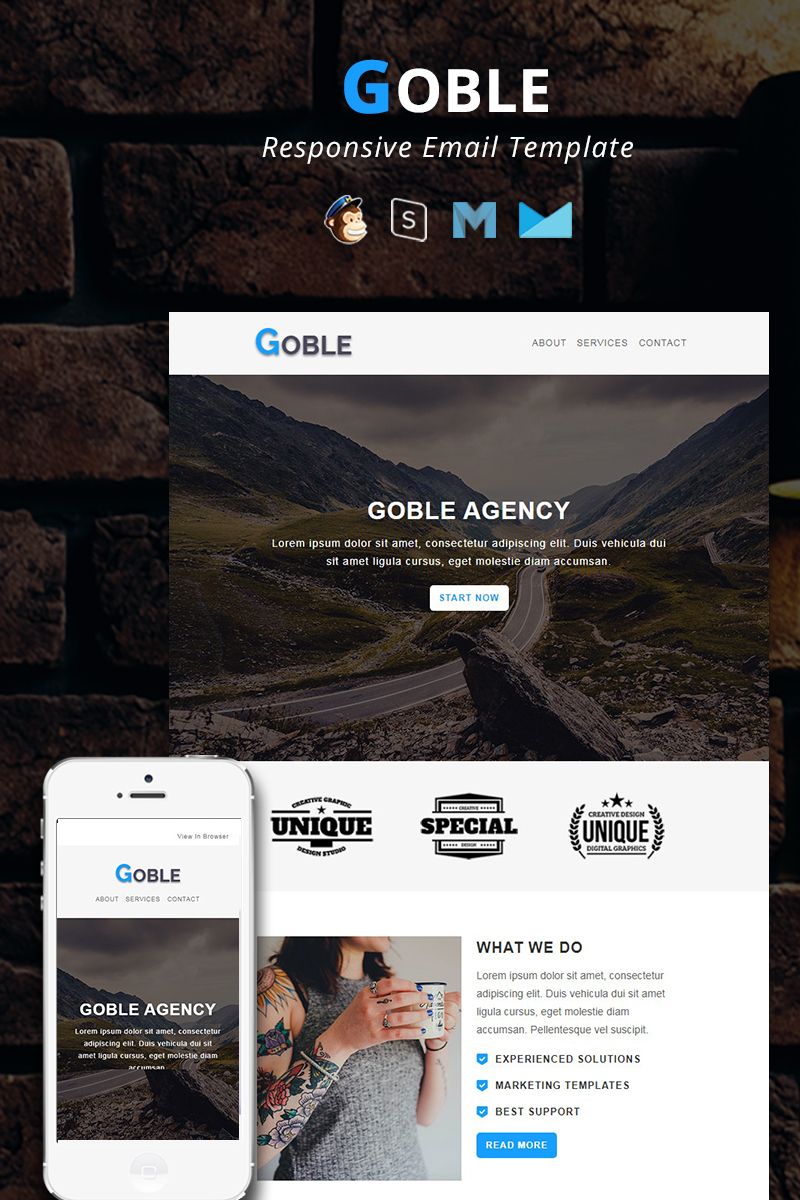GOBLE - Corporate Responsive Email Newsletter Template