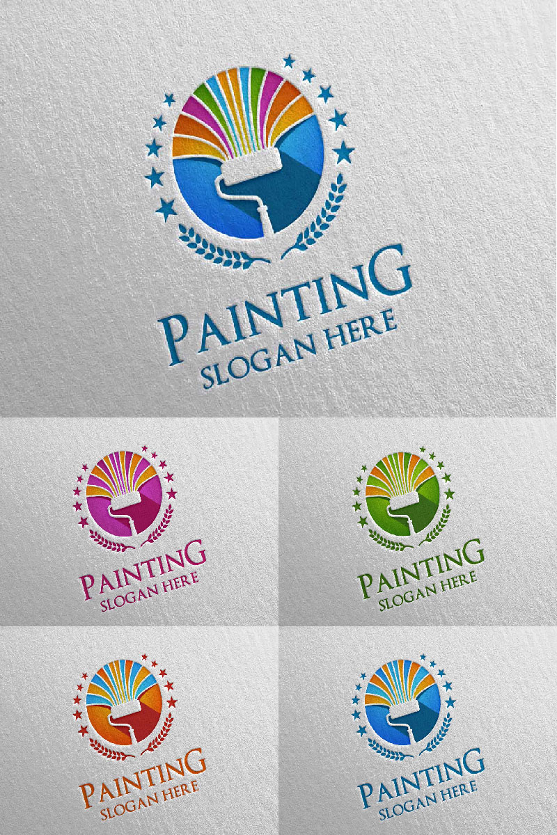Home Painting Vector 6 Logo Template